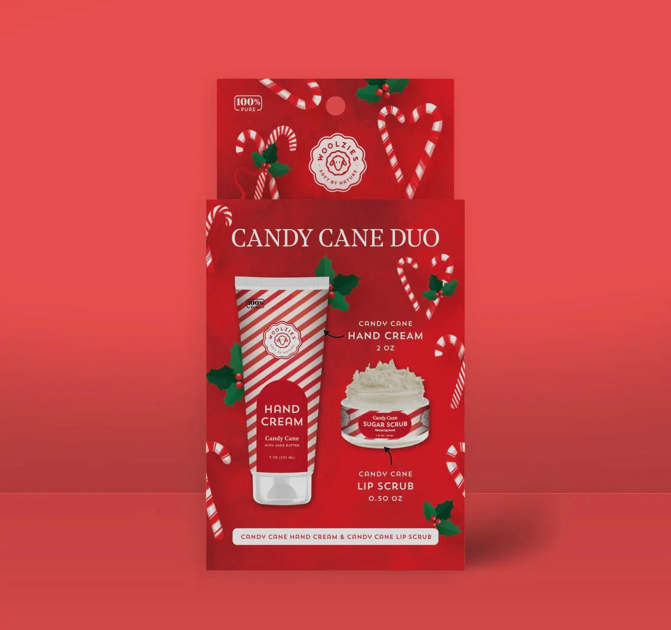 Candy Cane Hand Cream & Lip Scrub Duo
