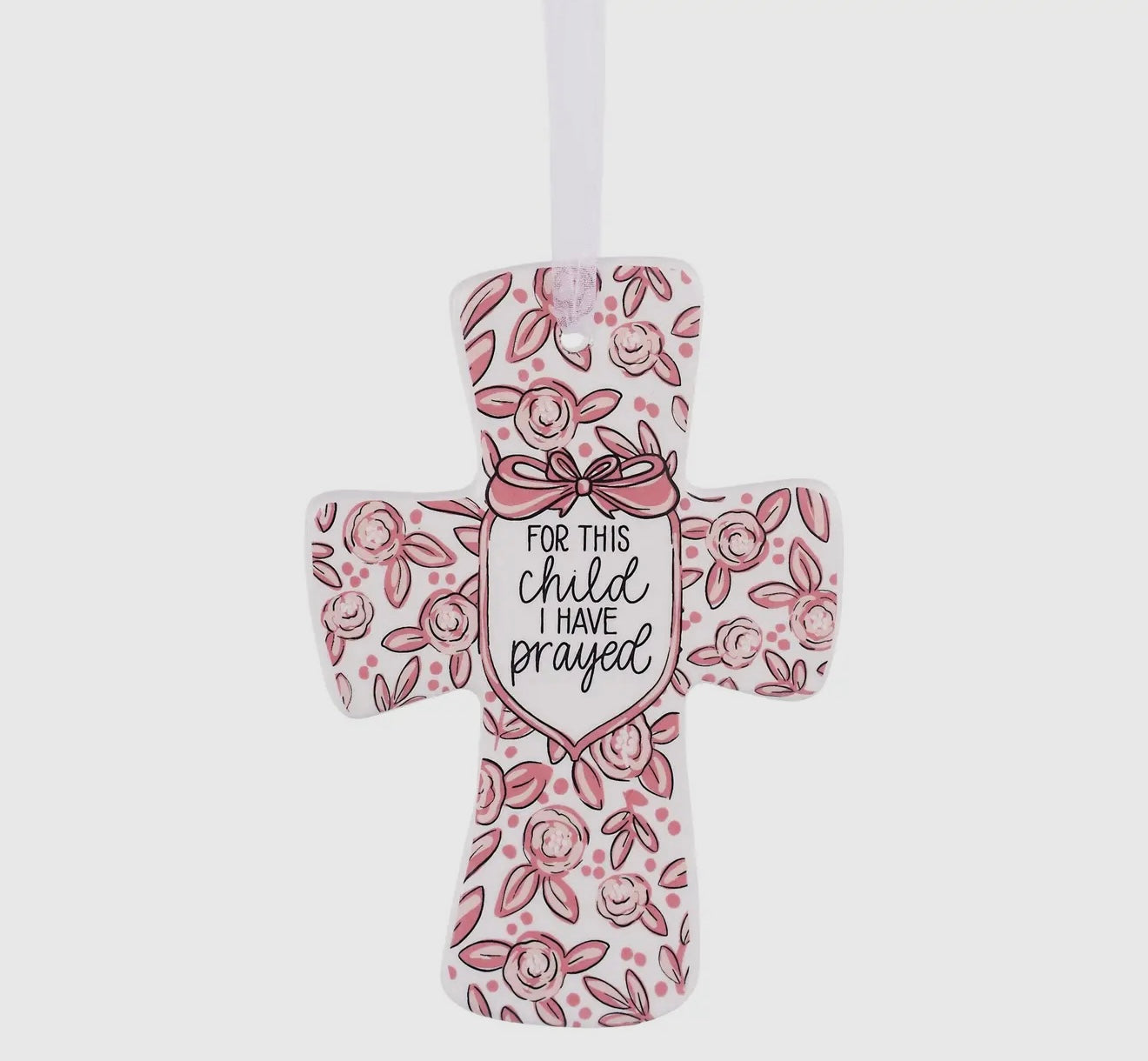 Pink For This Child Prayed Cross