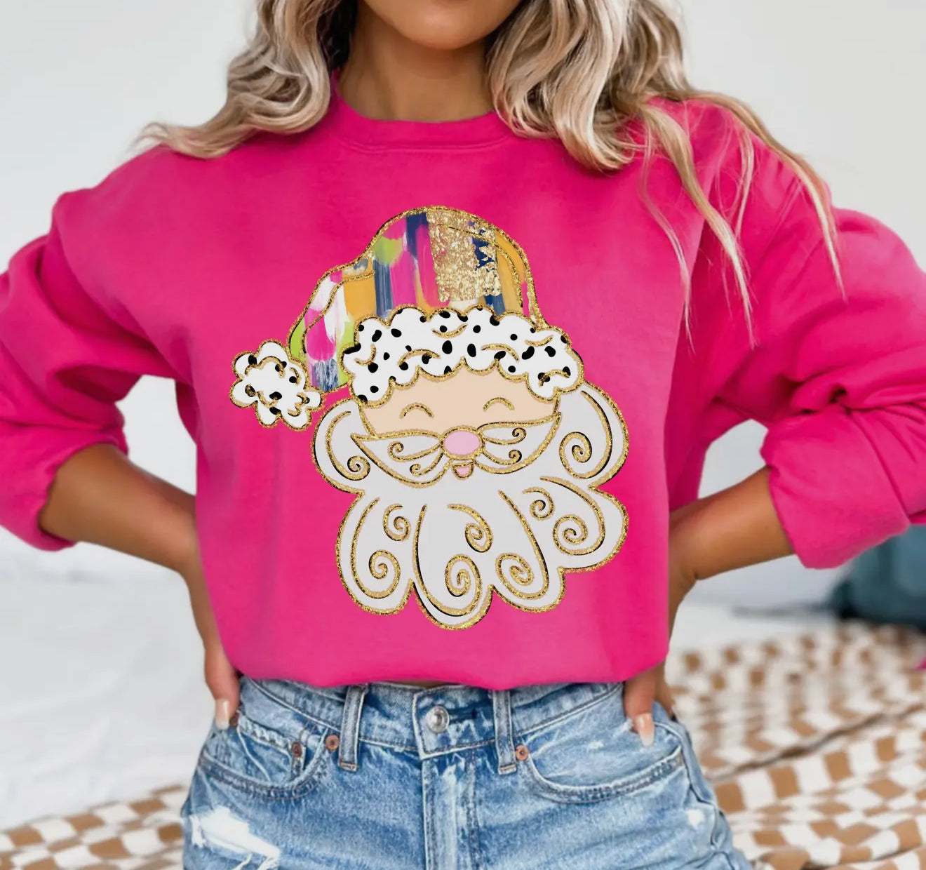 Whimsical Santa Sweatshirt