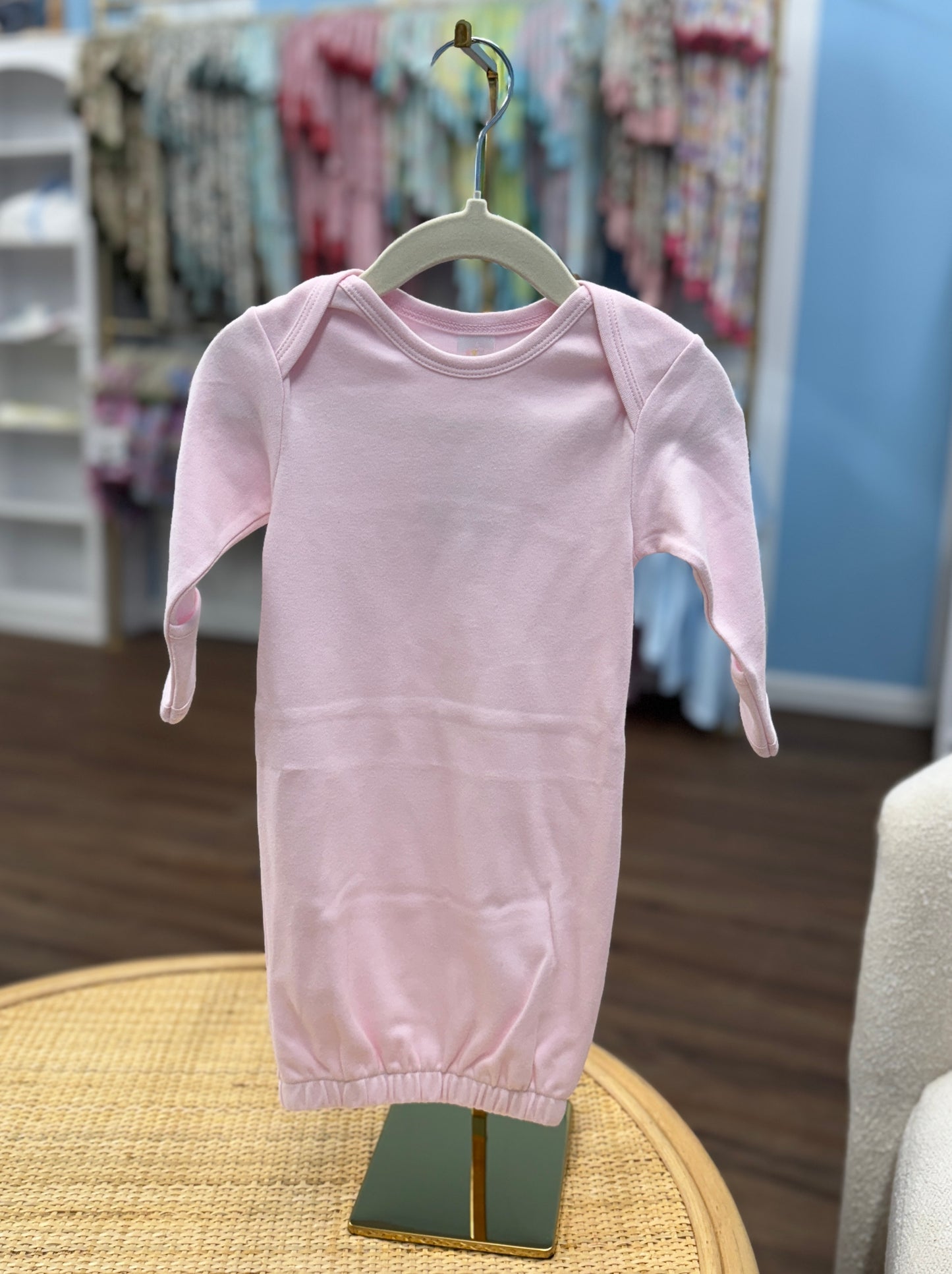 Baby Pink Newborn Gown