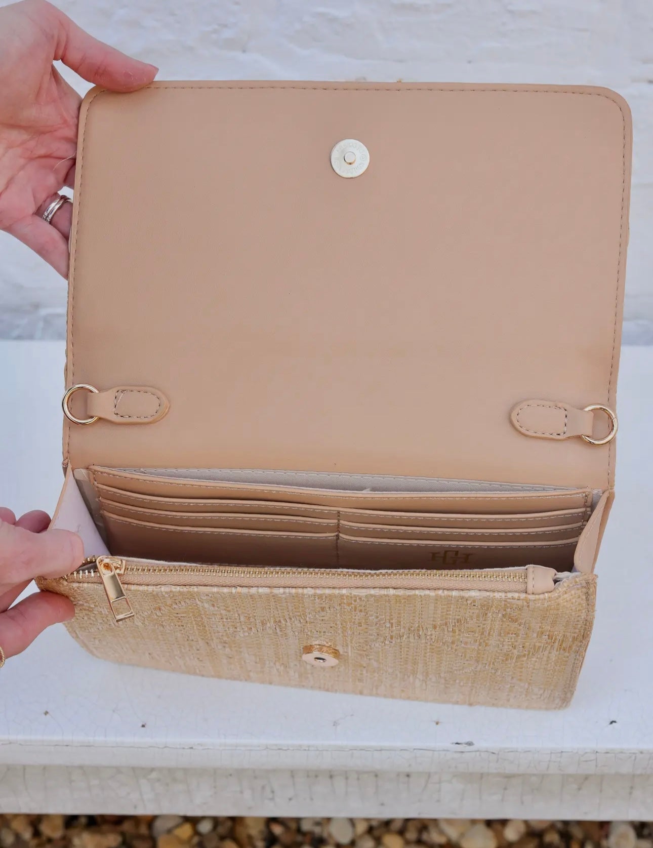 Bryn Natural Clutch/Crossbody