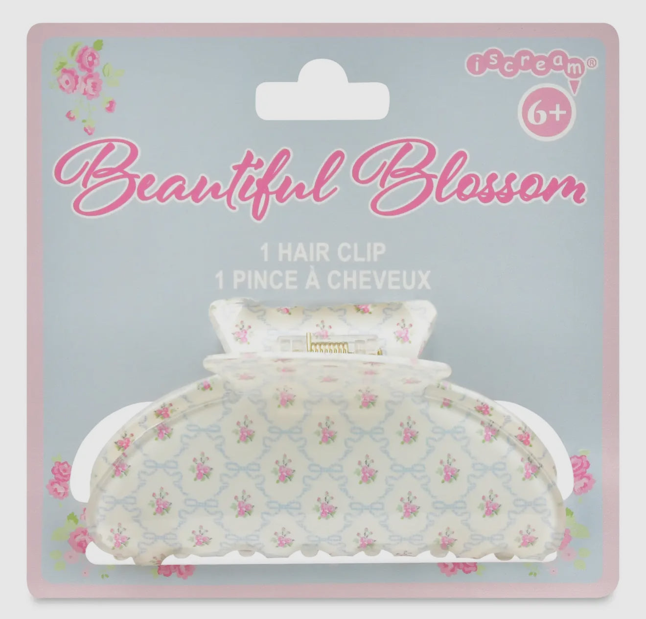 Beautiful Blossoms White Claw Clip