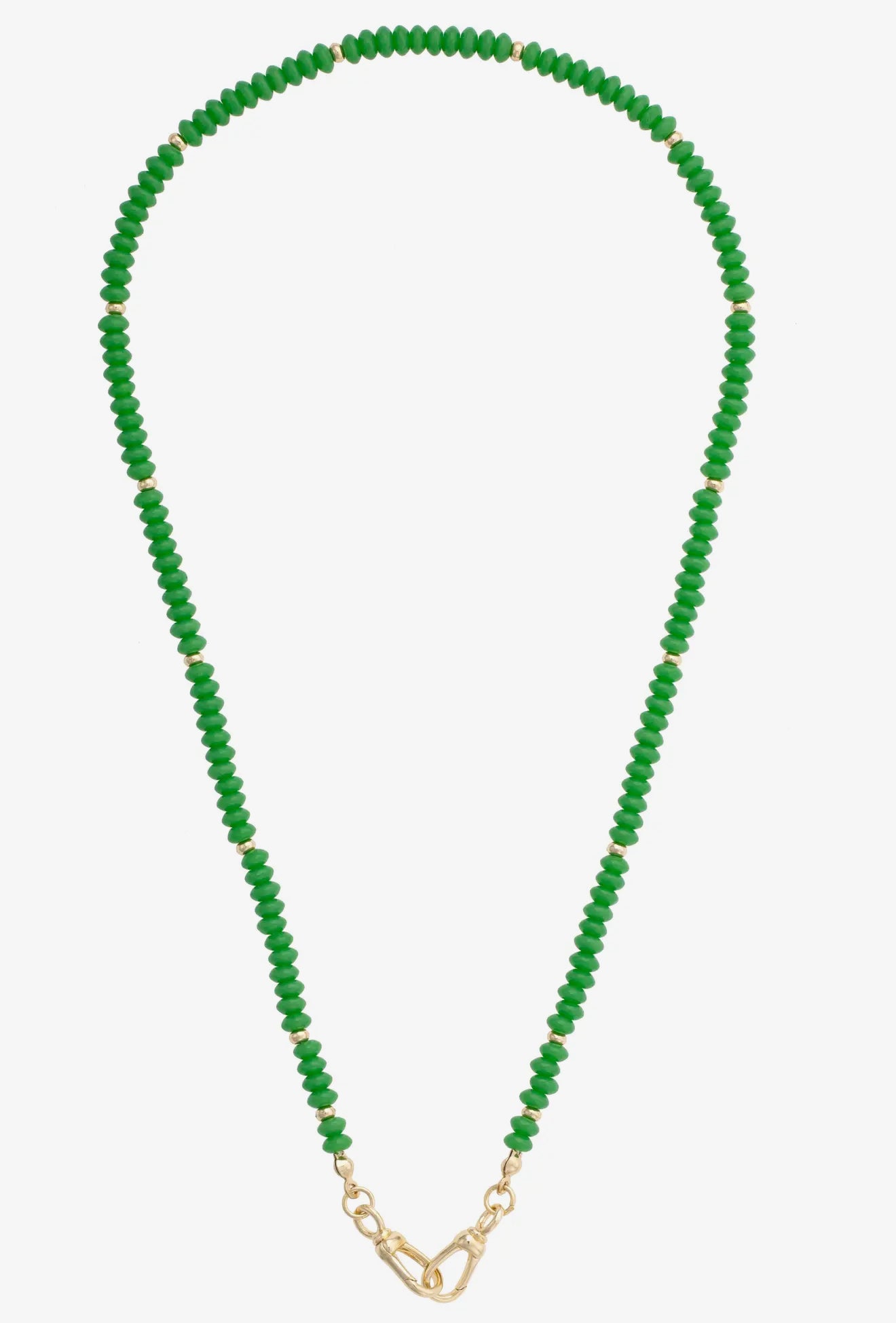 Aurora Beaded Necklace-Green