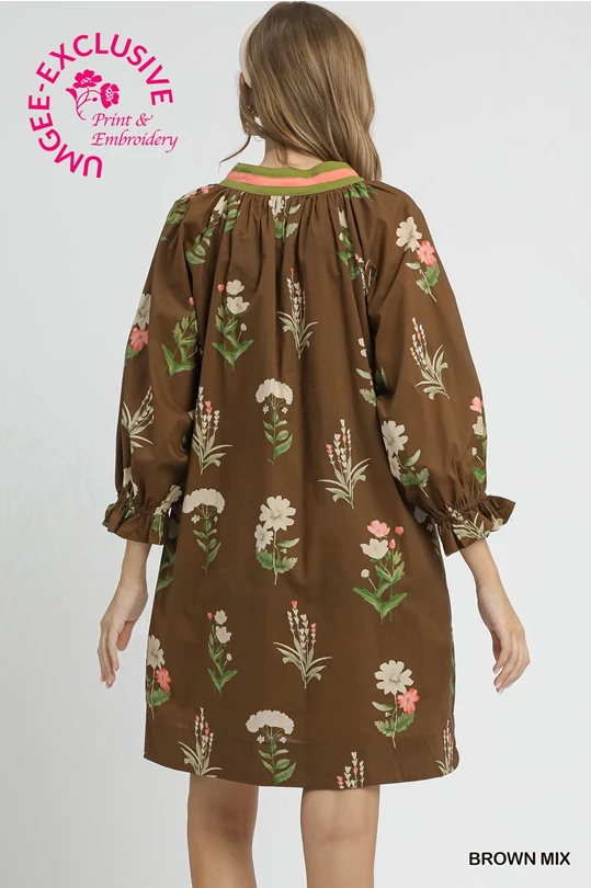 The Field Of Fall Flowers Dress