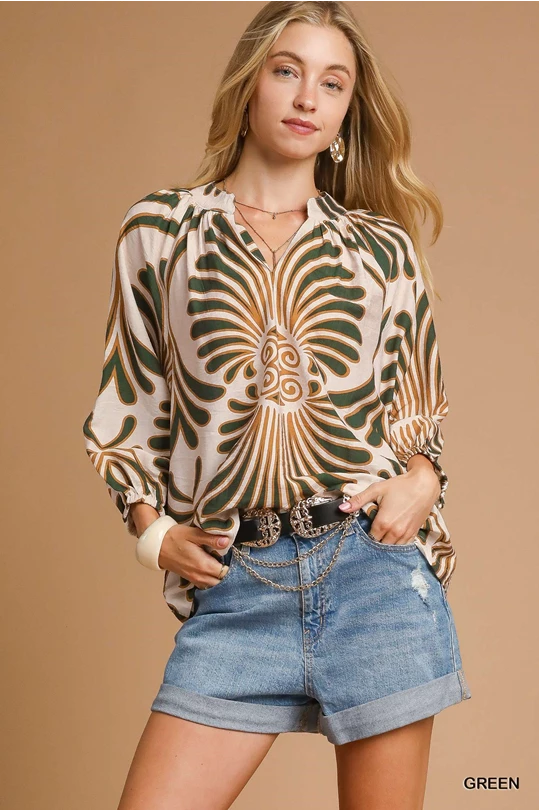 Trendy Olive Top