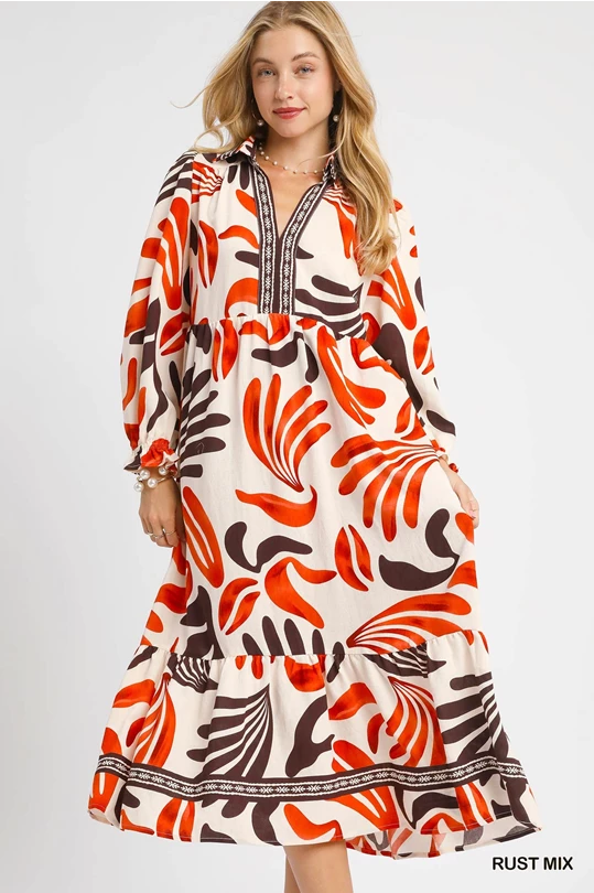 The Boho Leafy Maxi
