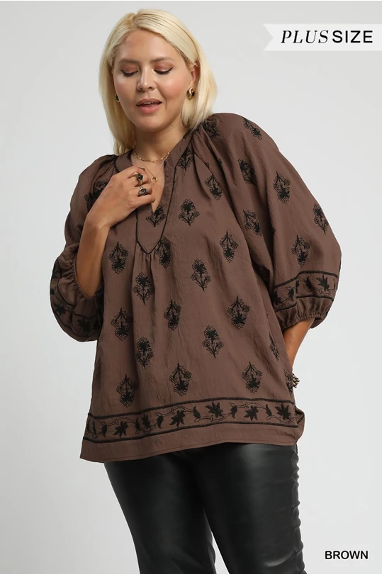 Make Me Latte Top In Brown