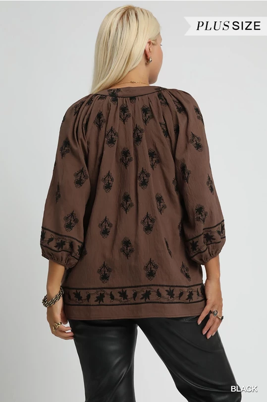 Make Me Latte Top In Brown