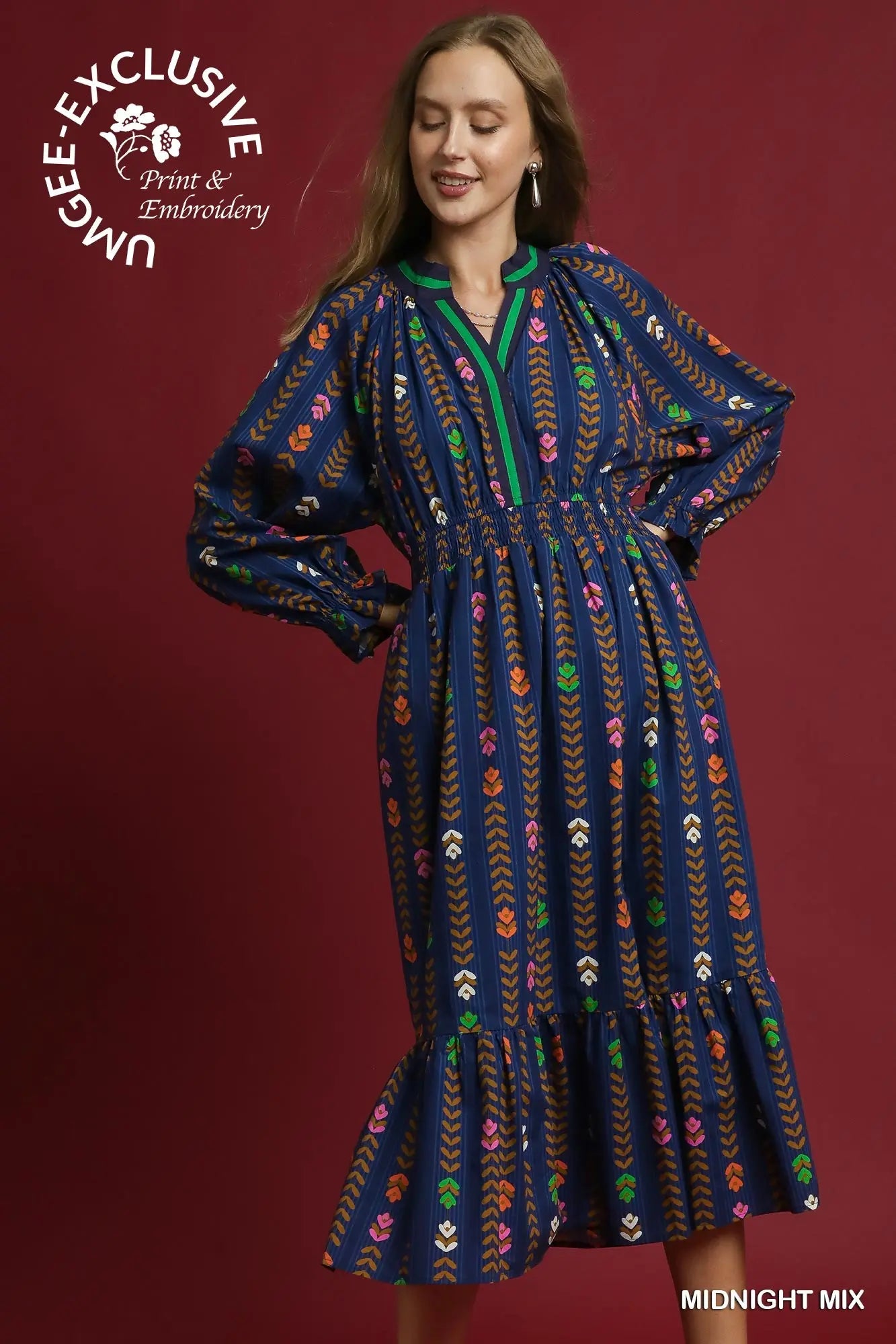 The Twilight Garden Midi Dress