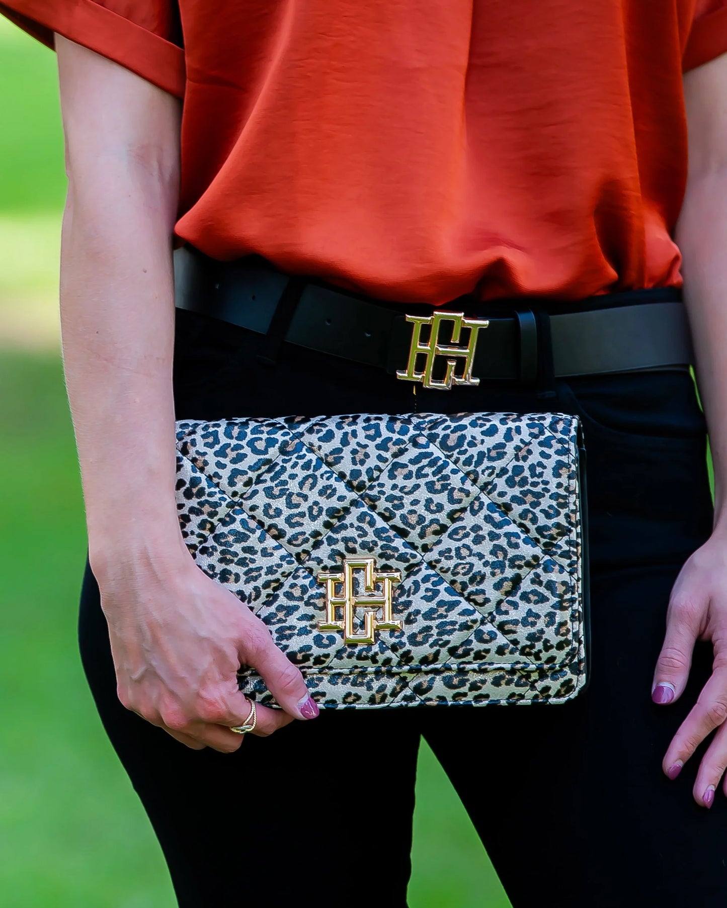 Bryn Clutch/Crossbody-Spotted Leopard