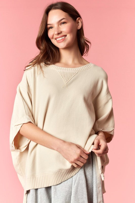 The Ivory French Terry Top