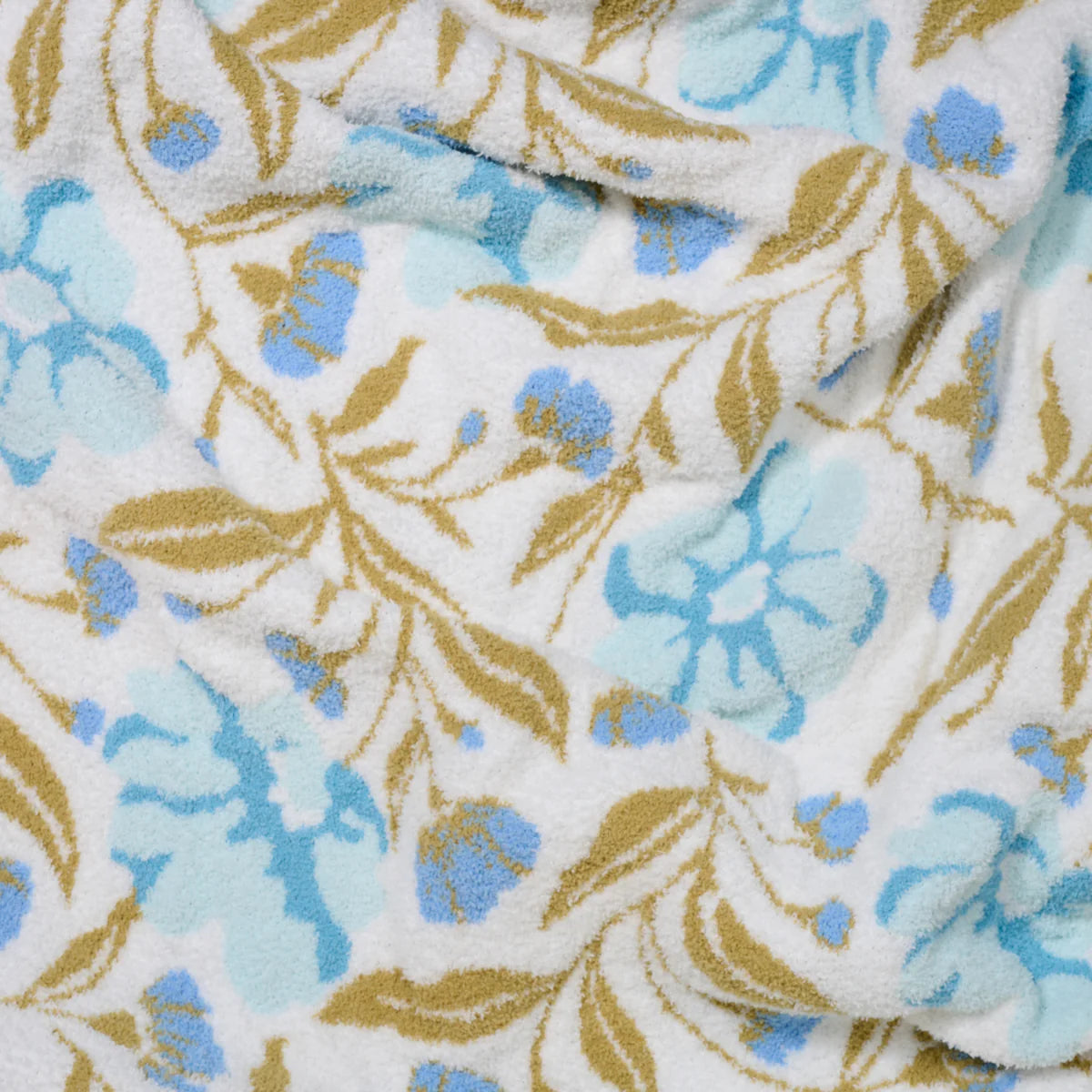 Poppin' Petals Aqua Cozy Dreams Luxe Blanket