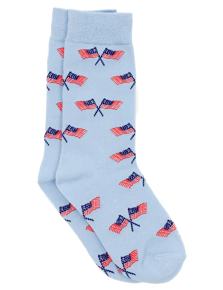 Boys Lucky Duck Socks-Freedom Flag