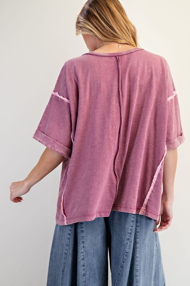 Flower Patch Top - Plum