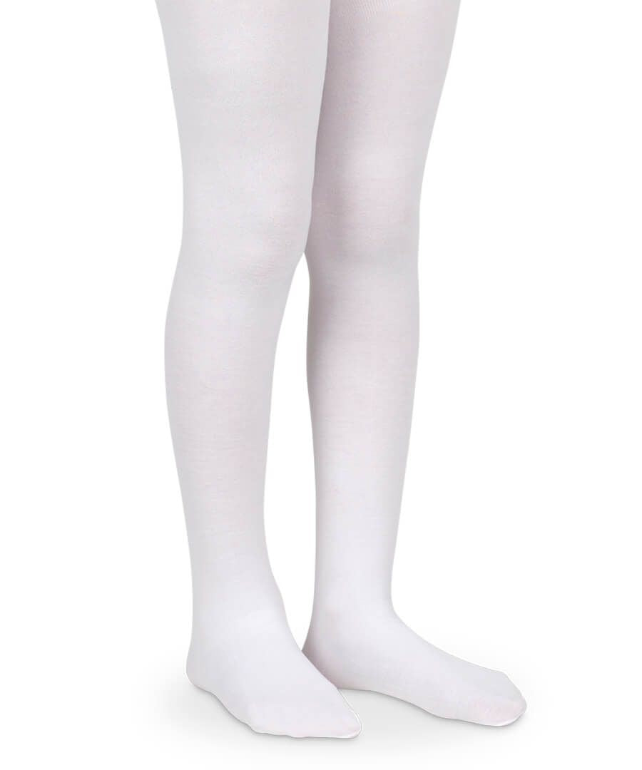 Jefferies Socks Smooth Microfiber Nylon Tights 1 Pair-White