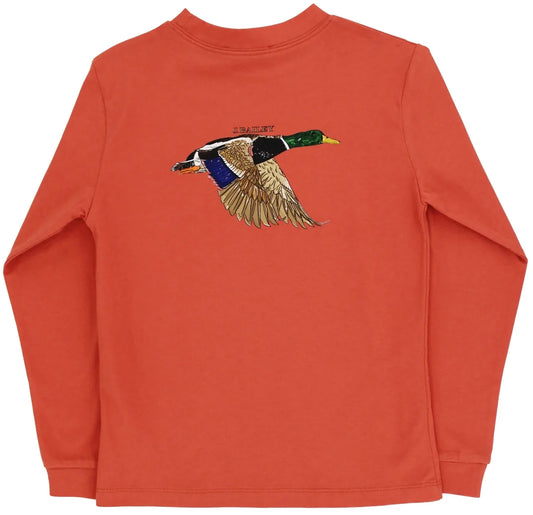 J Bailey Mallard LS Tee-Rust