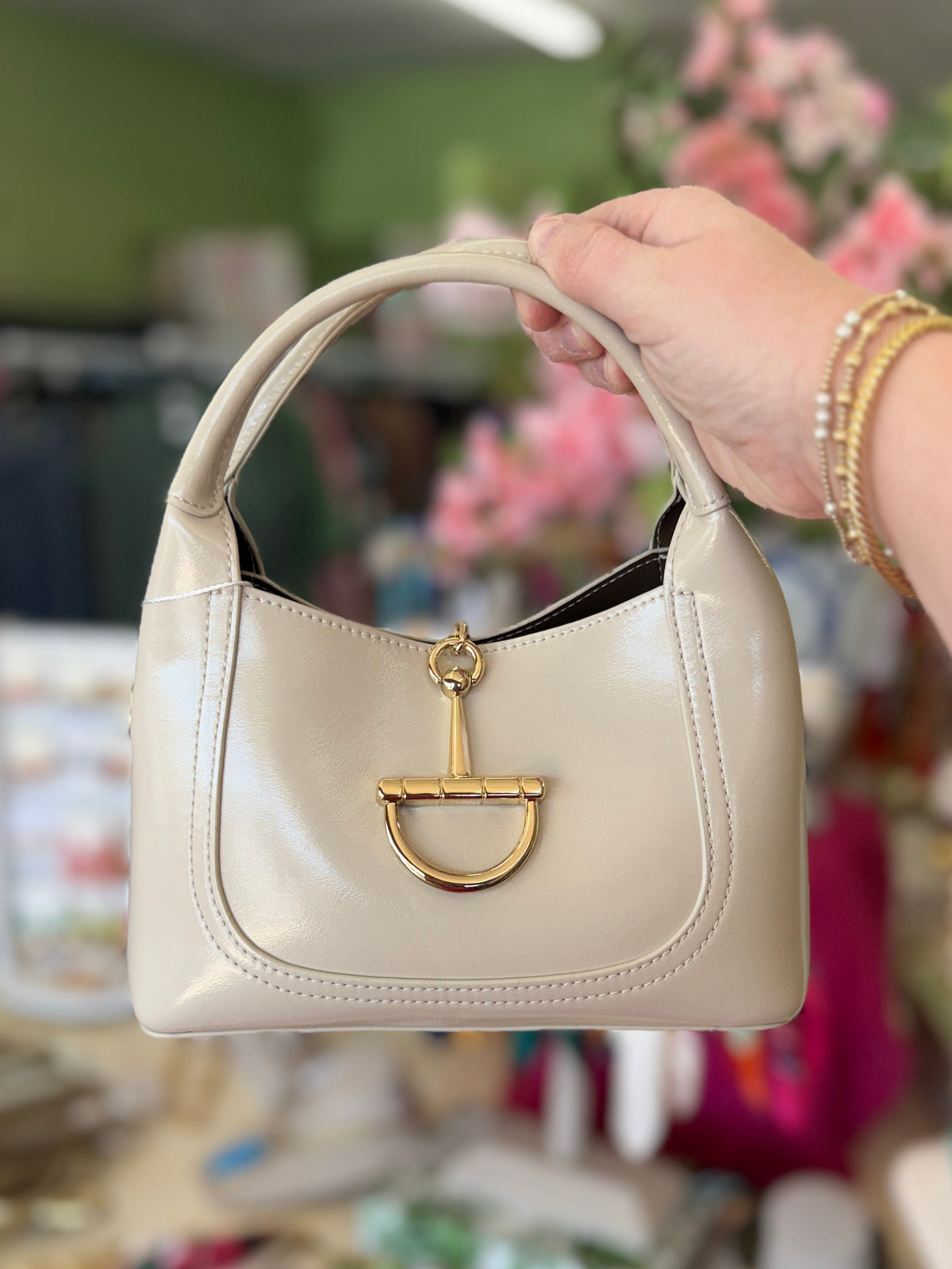 The Lyla Purse-Cream