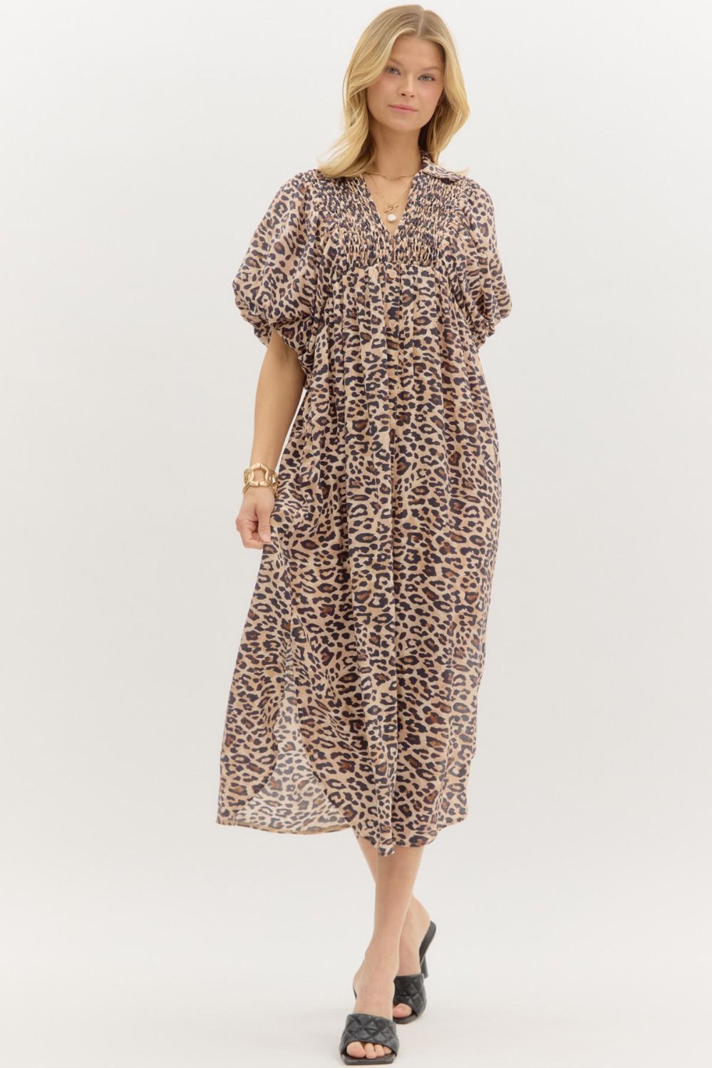 The Harper Dress in Cheetah