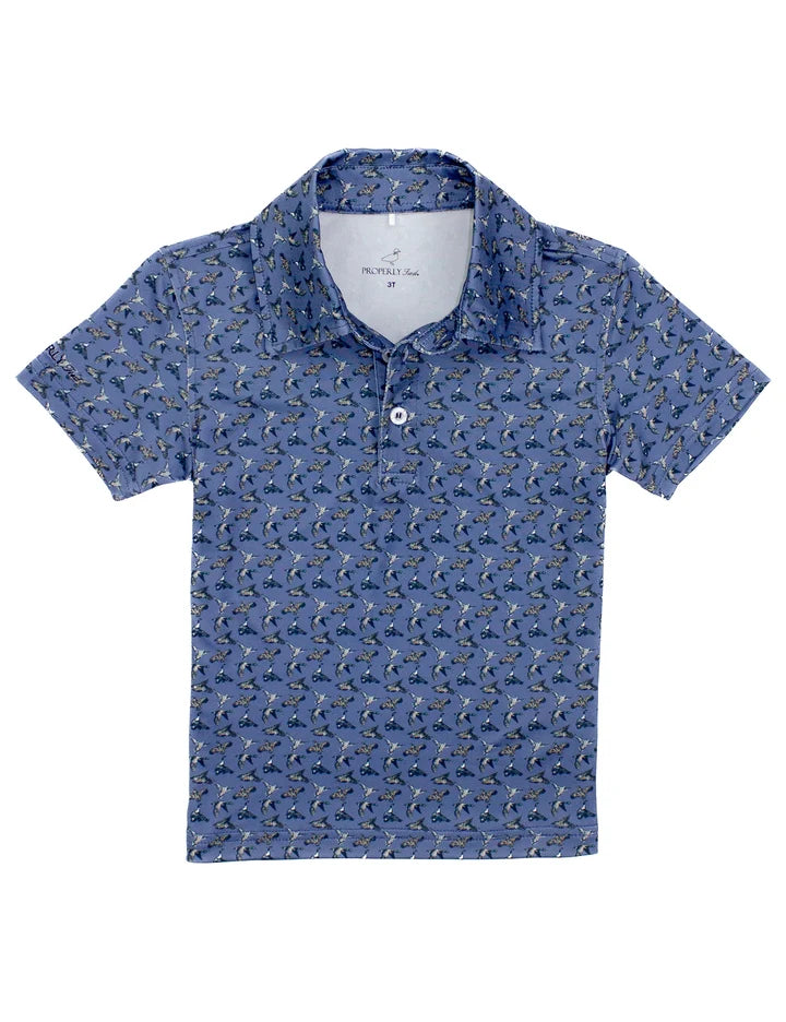 Properly Tied Boys Inlet Polo Flock