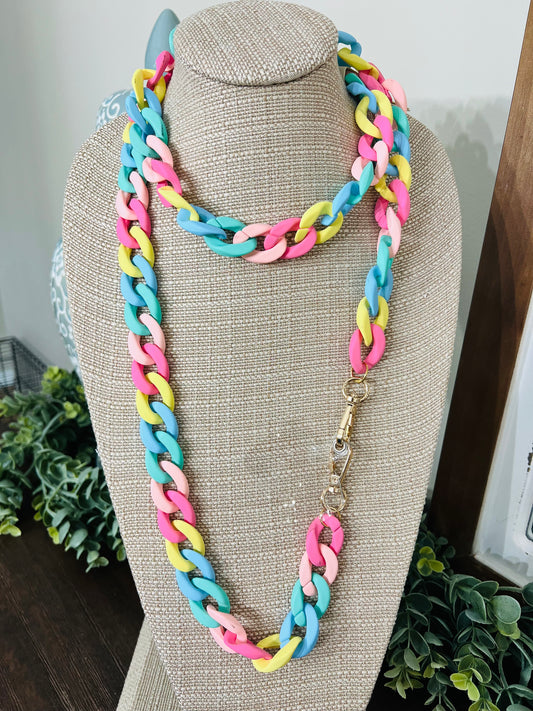 Pastel Chain Phone Crossbody