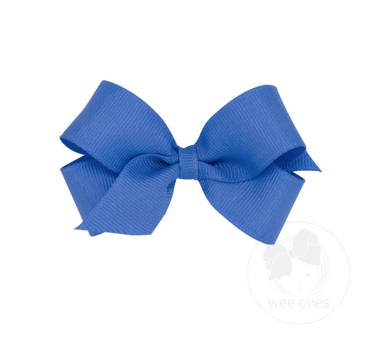 Wee Ones Mini Classic Grosgrain Hair Bow (Plain Wrap)
