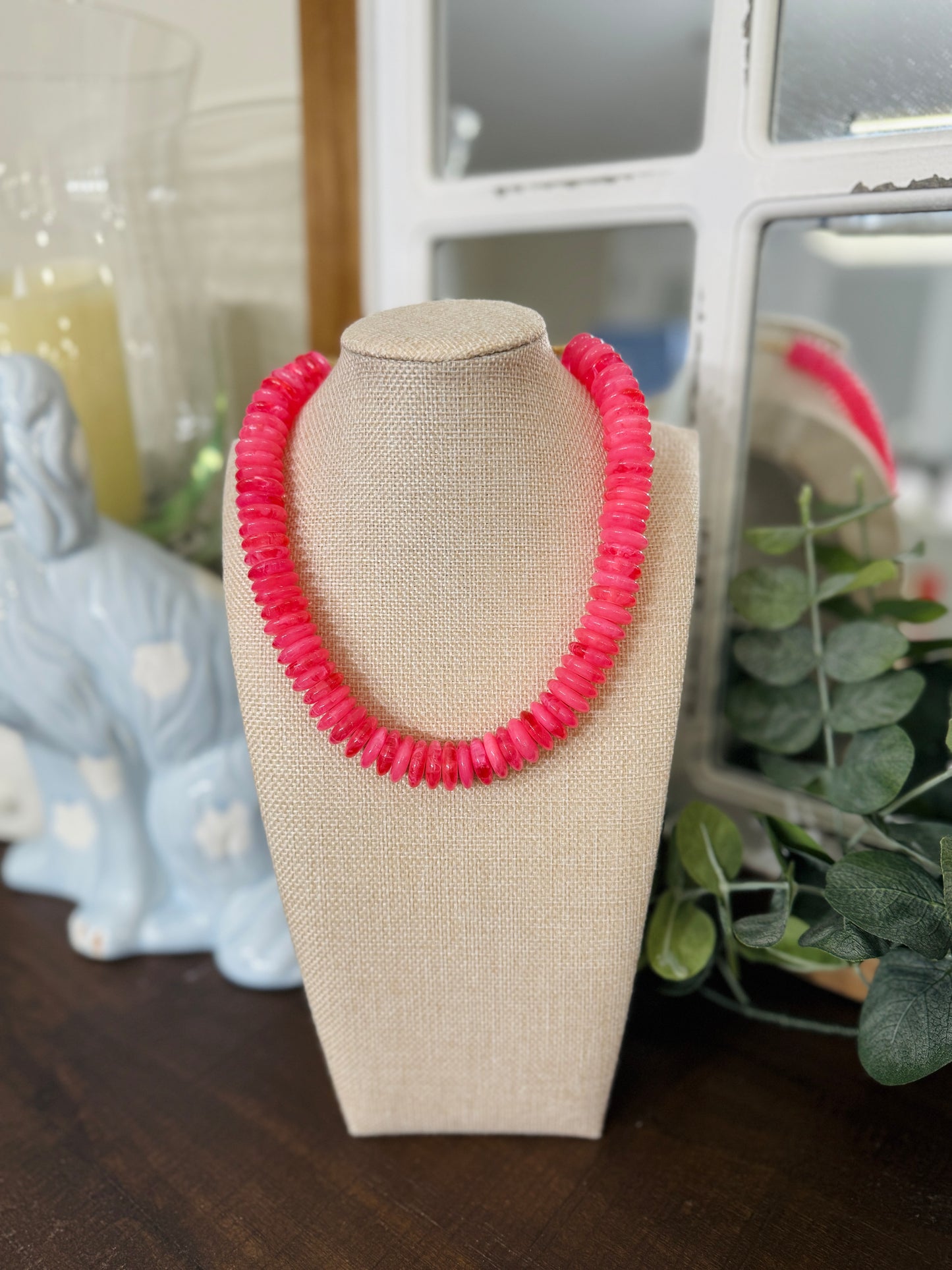 Color Rush Necklace-Hot Pink