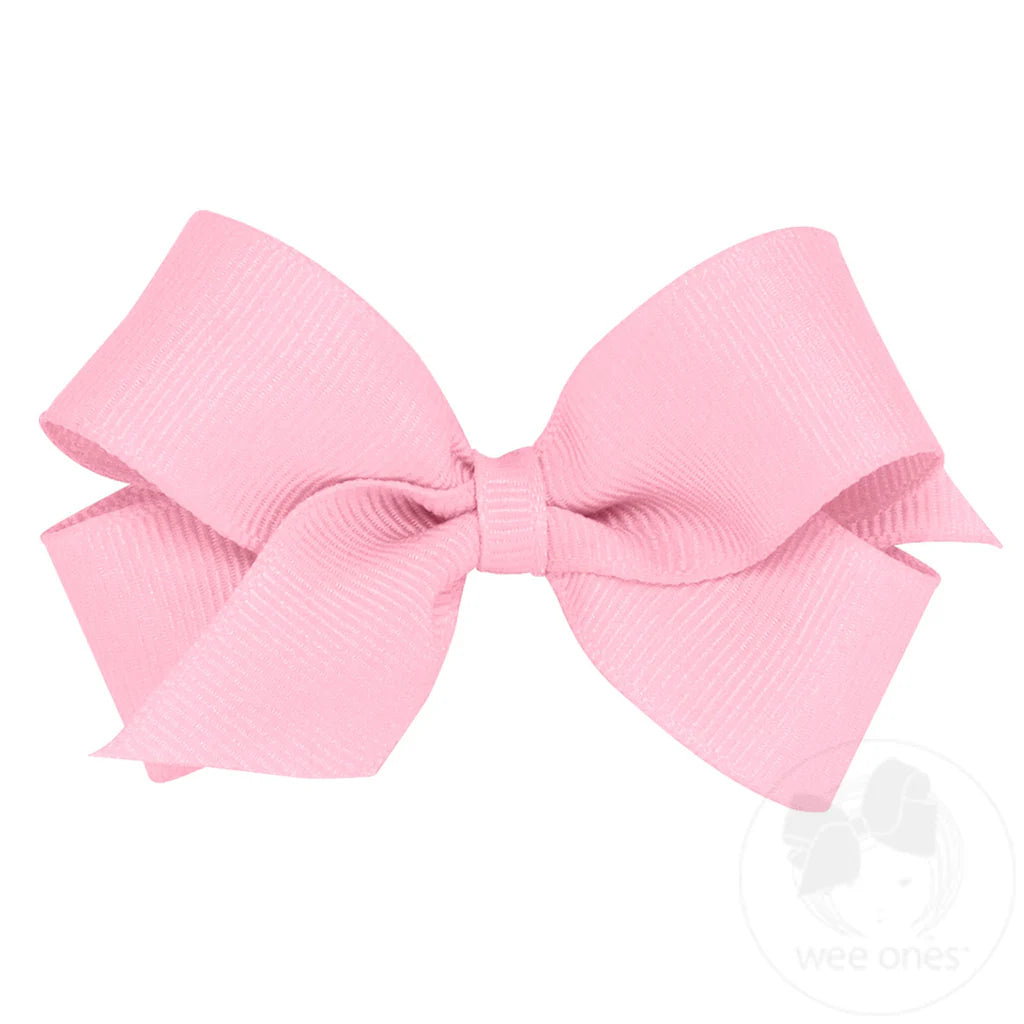 Wee Ones Mini Classic Grosgrain Hair Bow (Plain Wrap)