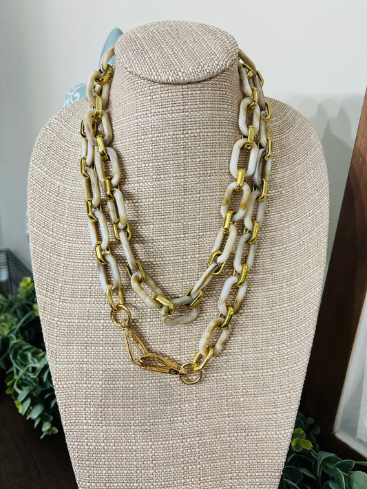 Neutral Chain Phone Crossbody