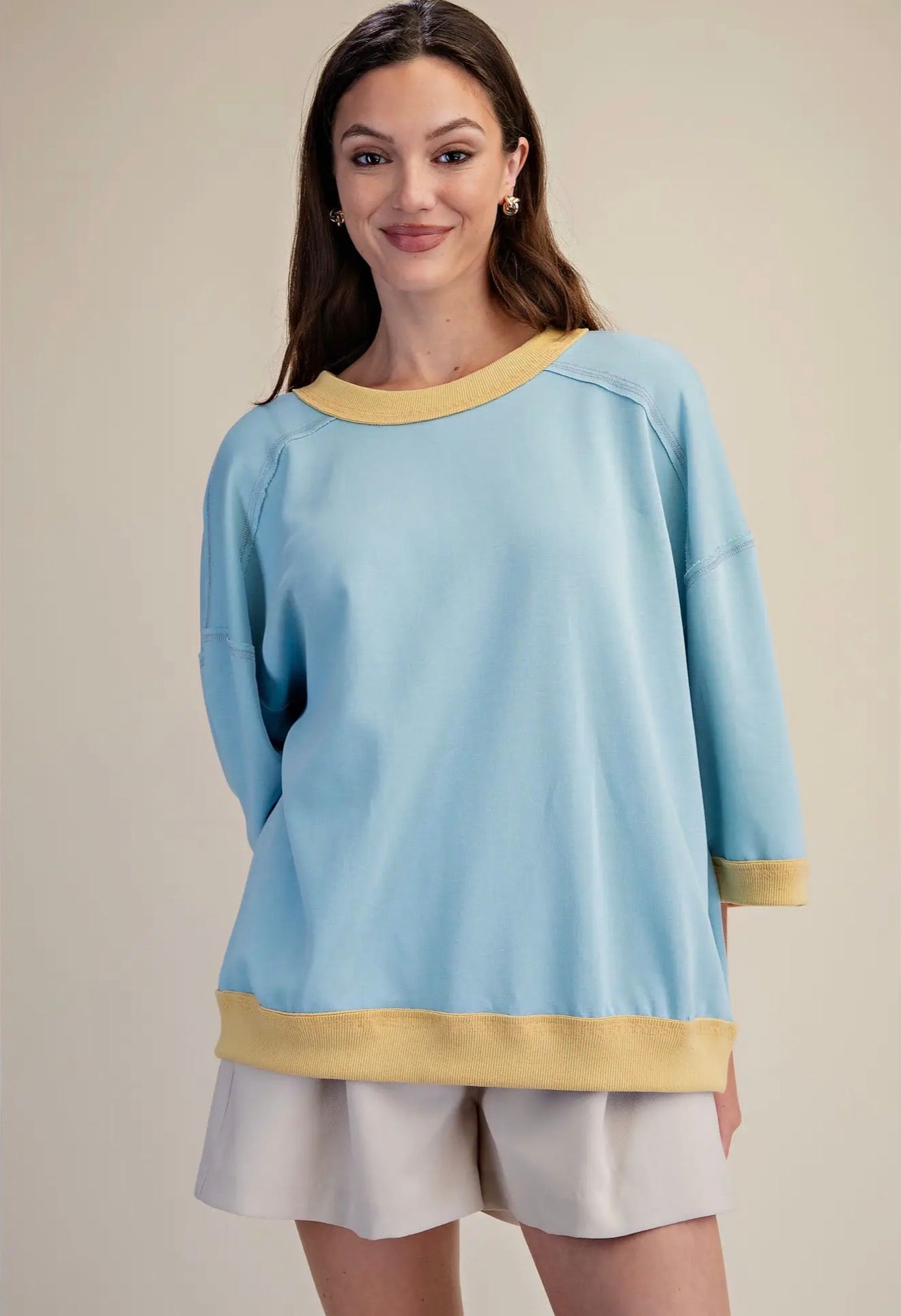 The Charlotte Top in Blue