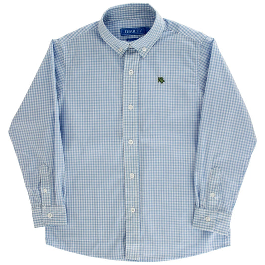Bailey Boys Roscoe Button Down Shirt-Lt. Blue Check