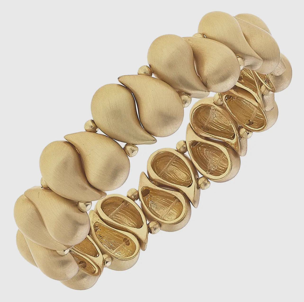 Puffed Mini Teardrop Stretch Bracelet
