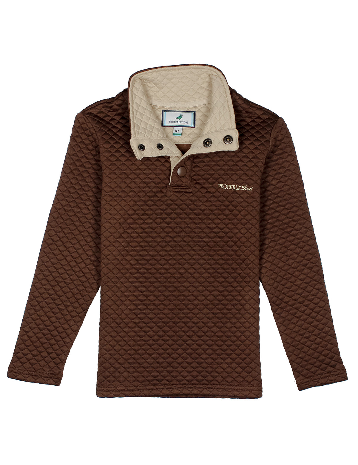 Properly Tied Boys Club Pullover Brown