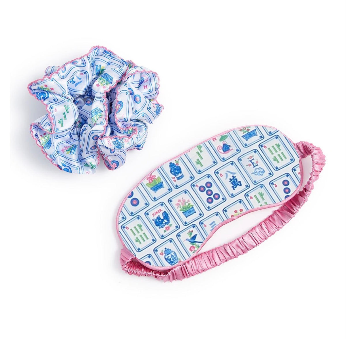 Mahjong Sleep Mask & Scrunchie