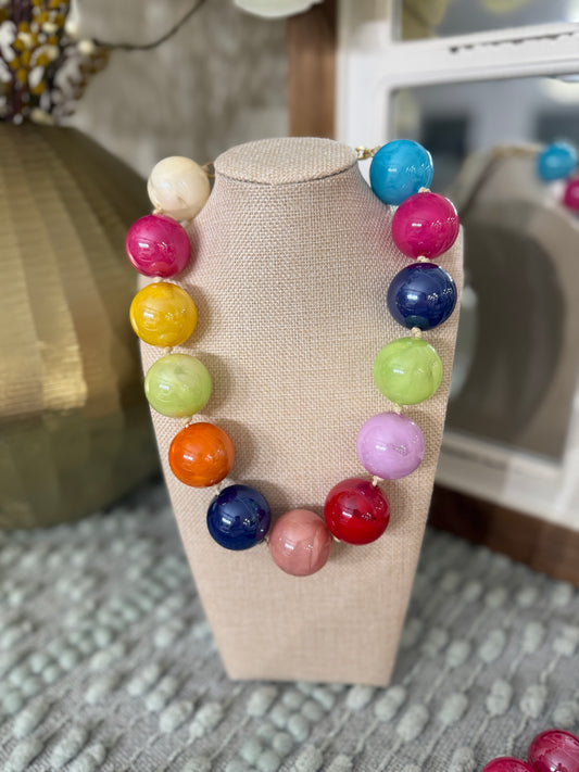 The Moment Necklace-Rainbow