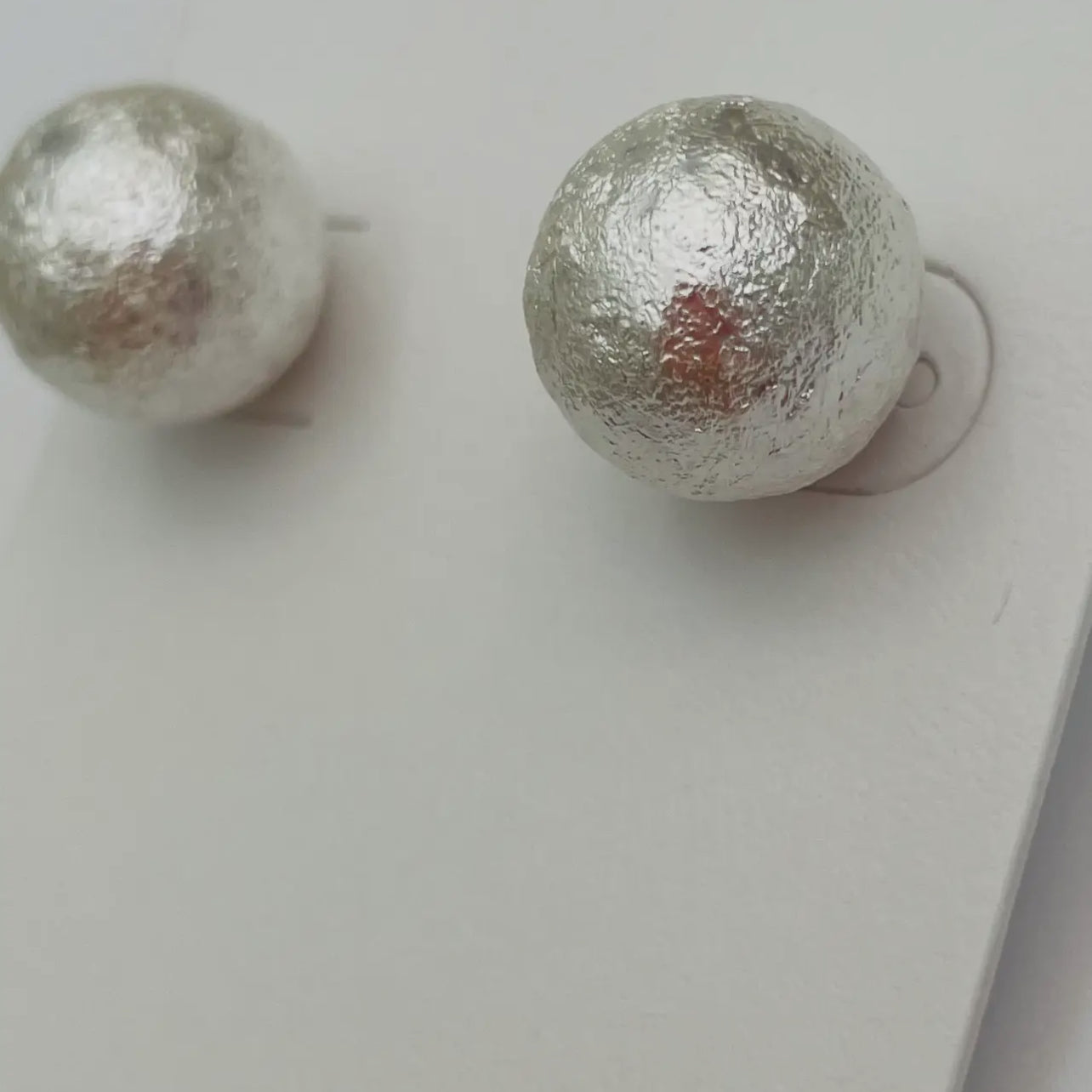 Silver Pearl Studs