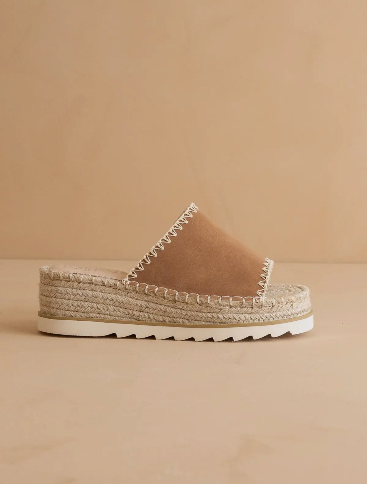 The Vista Camel Platform Sandals