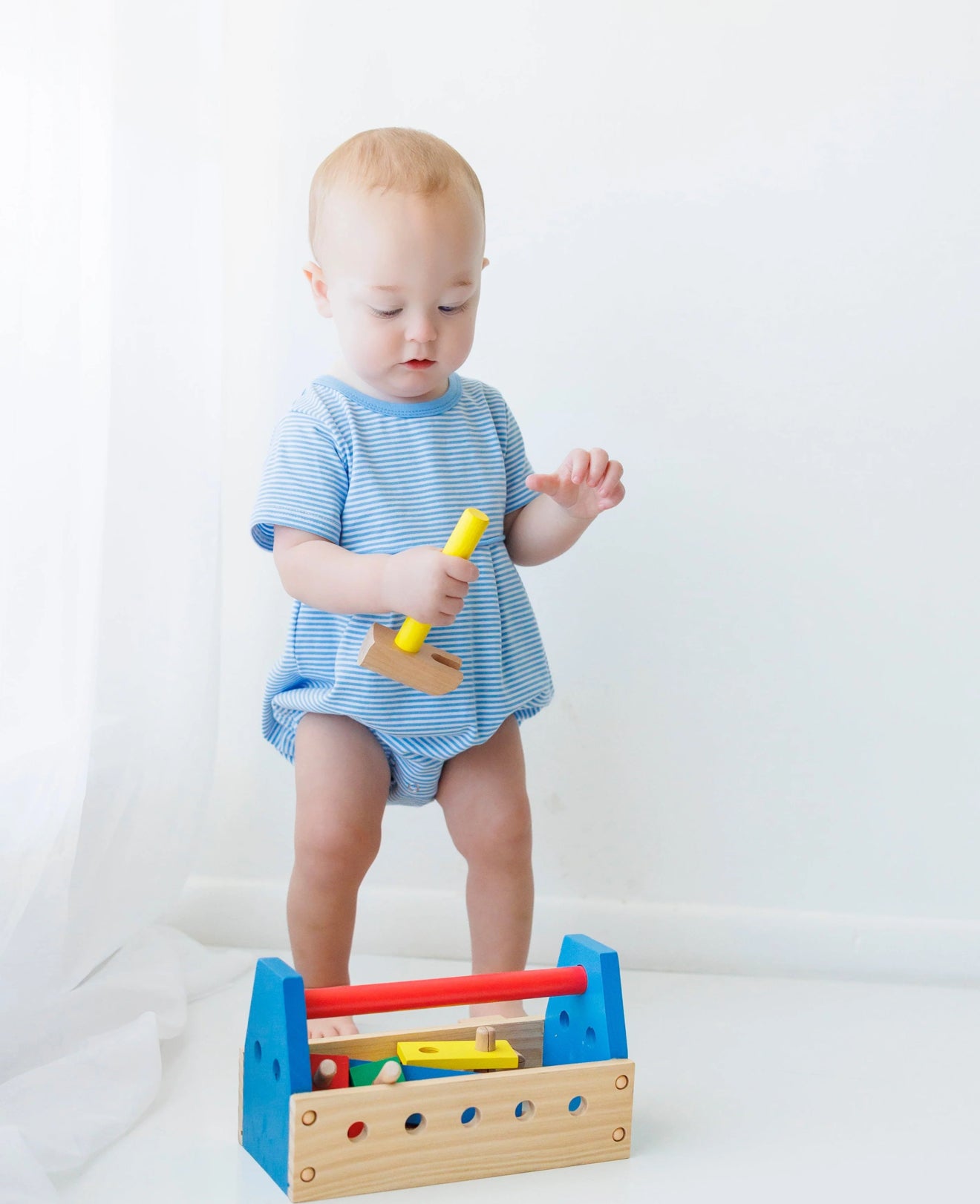 Lucas Bubble-Cornflower Blue Stripe
