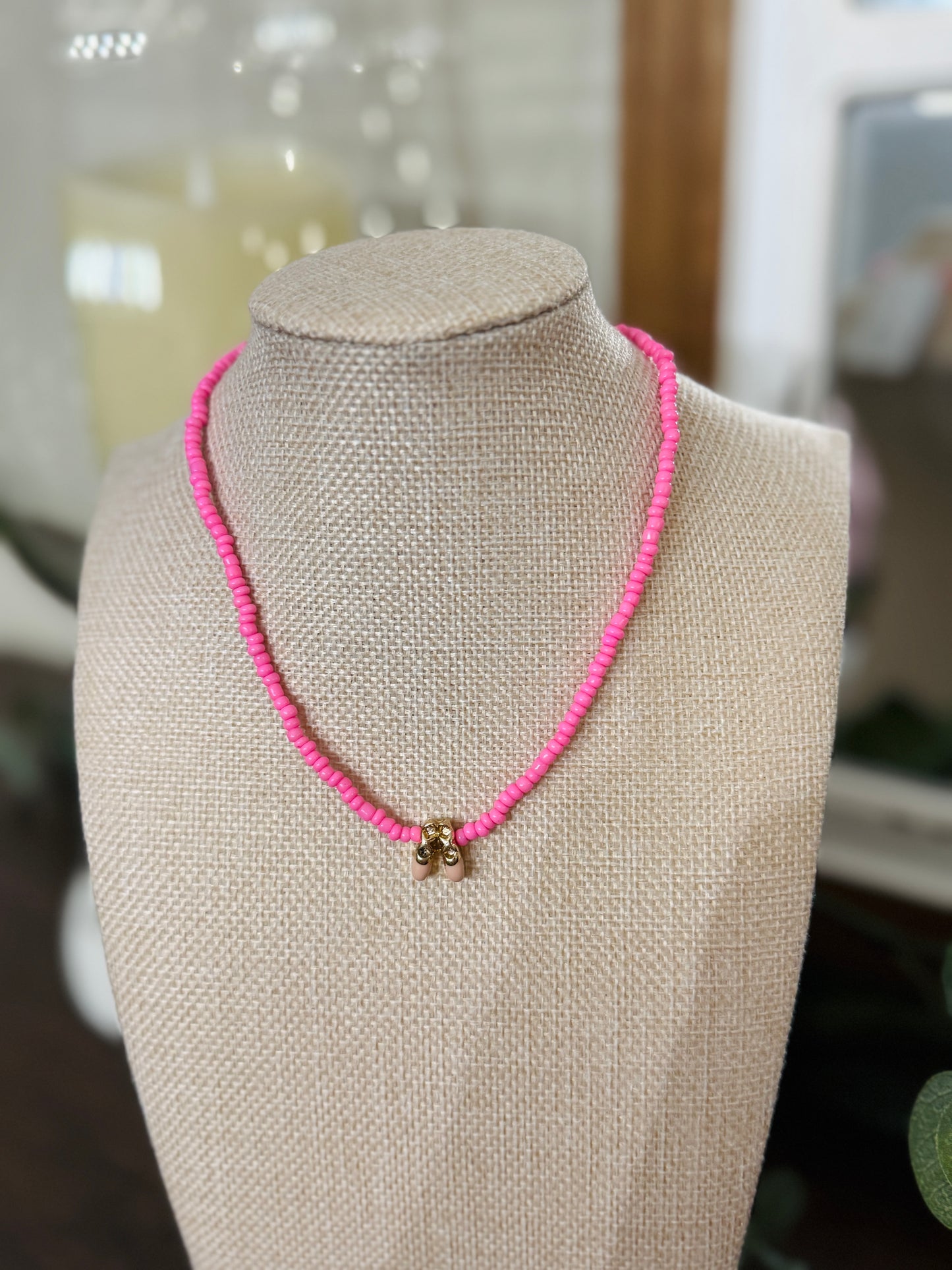 Ballet Shoes Necklace-Pink