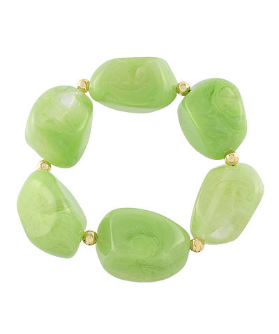 Marble Pebble Bracelet-Green