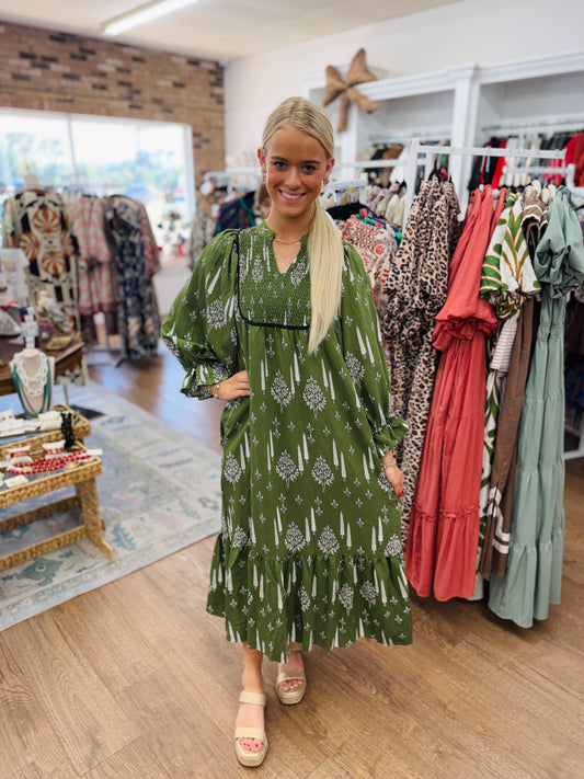 Nature Talks Midi Dress