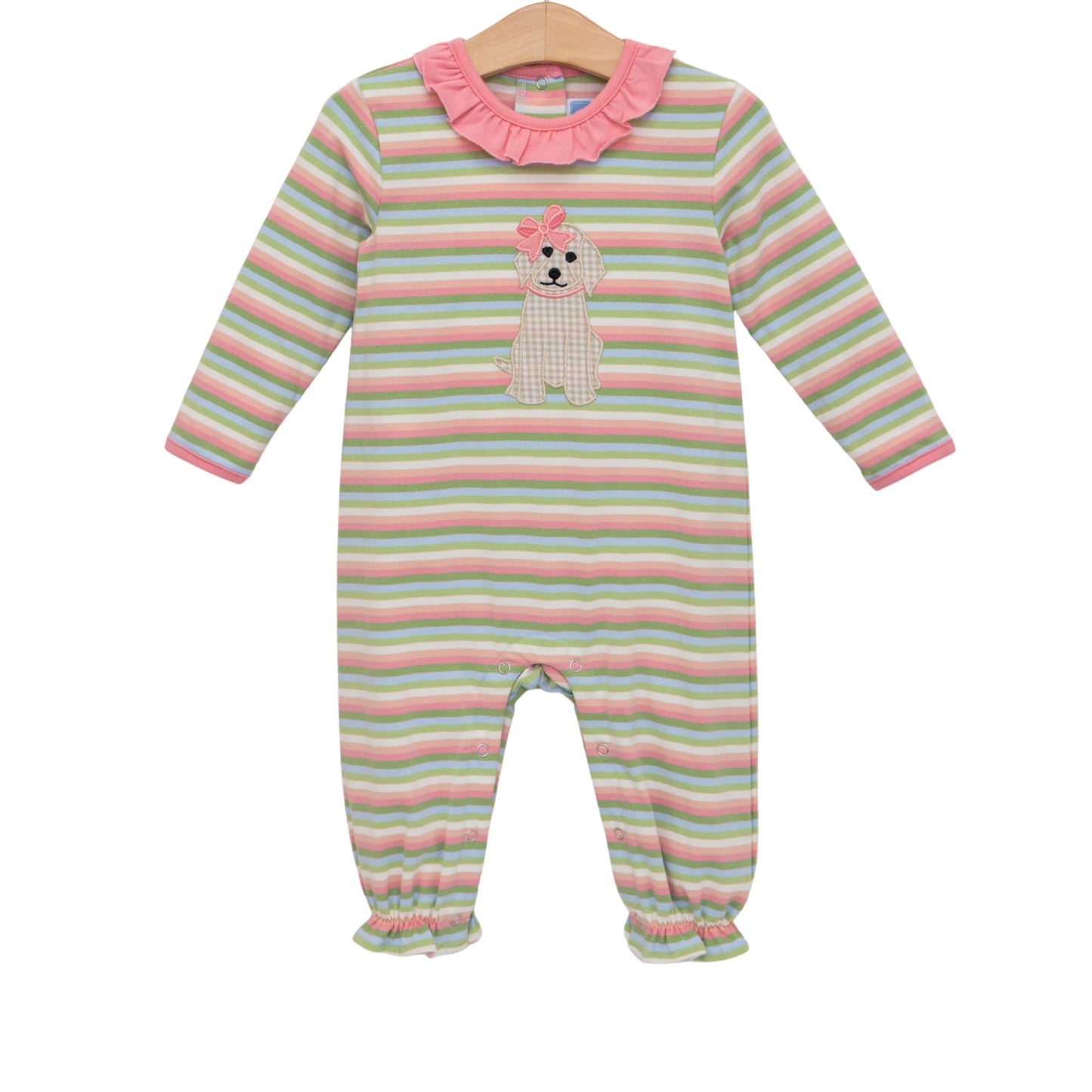 TSK Puppy Ruffle Romper
