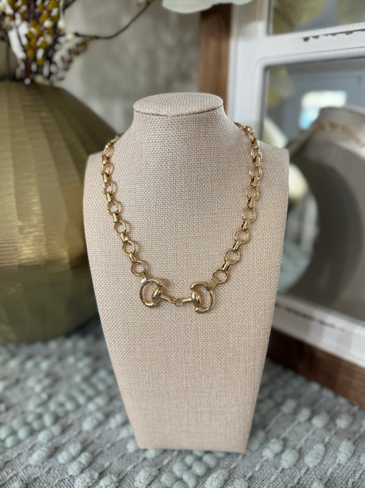 Horse Bit Chain Necklace