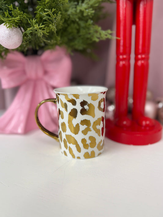 Gold Leopard Mug