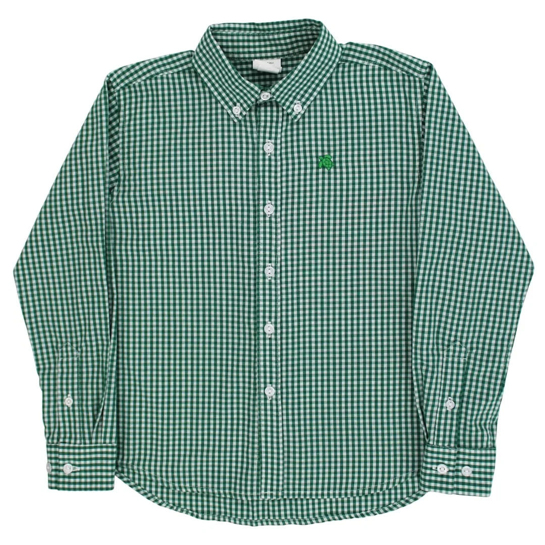 Bailey Boys Roscoe Button Down Shirt-Kelly Check