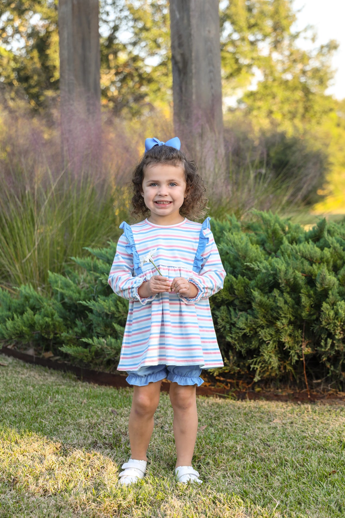 Olivia Bloomer Set-Hamptons Stripe