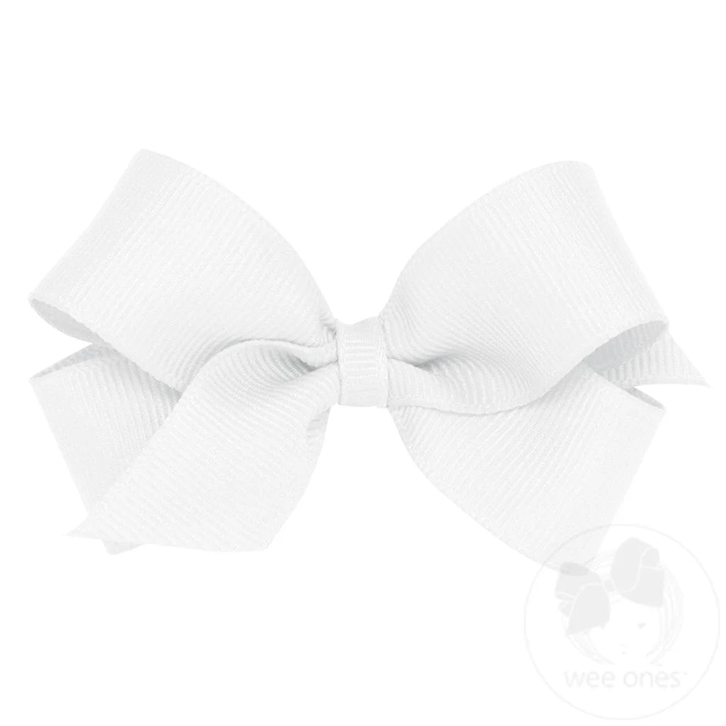 Wee Ones Mini Classic Grosgrain Hair Bow (Plain Wrap)