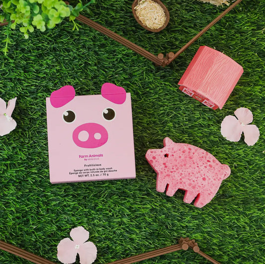 Spongellé Peggy Pig Farm Animal Sponge