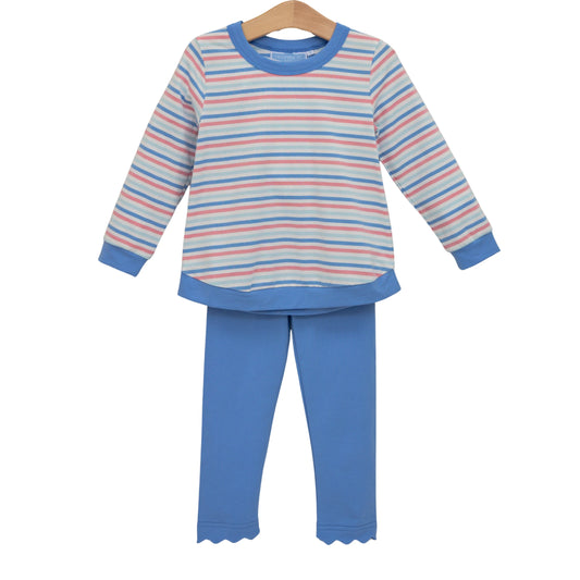 Reagan Pant Set-Hamptons Stripe