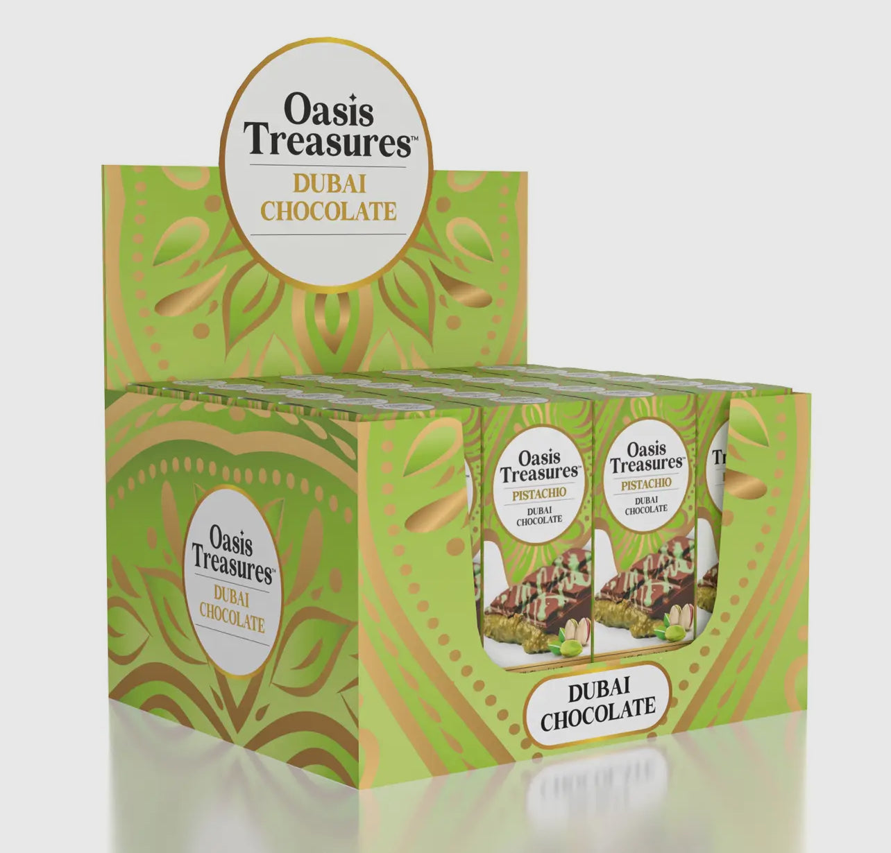 Dubai Chocolate Pistachio Bar by Oasis Treasures