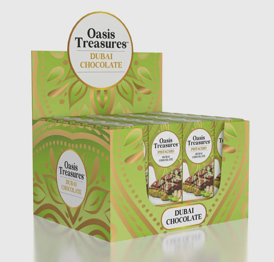 Dubai Chocolate Pistachio Bar by Oasis Treasures